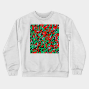 Camouflage - Red and Green Crewneck Sweatshirt